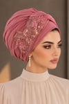 Gülkurusu İşlemeli Abiye Burgu Bone