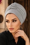 Gümüş Simli Burgu Detaylı Abiye Bone