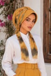 Hardal Batik Desen Şapka Bone