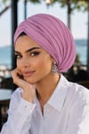 Koyu Pembe Çift Katlı Drapeli Salaş Bone