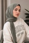 Kuşkonmaz Yeşili Çıtçıtlı Şal