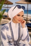 Lila Çapraz Bantlı Deniz - Havuz Bonesi