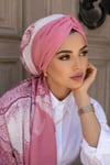 Pudra Desenli Dijital Baskı Hazır Şal - 50610
