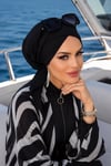 Siyah Çapraz Deniz - Havuz Bonesi