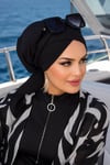 Siyah Çapraz Deniz - Havuz Bonesi