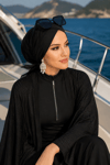 Siyah Çapraz Deniz - Havuz Bonesi