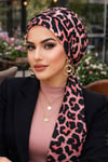 Siyah Gülkurusu Desenli Atkılı Bone