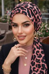 Siyah Gülkurusu Desenli Atkılı Bone