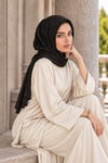 Siyah Işıltılı Abiye Şal / Çıtçıtlı Şal 2 metre şal Boyu / Hazır Eşarp Şal
