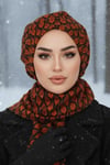 Siyah Taba Desenli Tesettür Bere