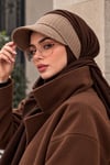 Turuncu Karma Desen Bone Bant - Bağcıklı