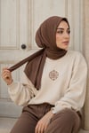 Vizon Athletic Hijab Spor Tesettür Bone - Günlük ve Antrenman Kullanımına Uygun Hazır Eşarp Bone- krep kumaş