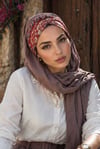 Vizon Batik Desenli Hazır Şal