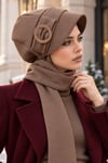 Vizon Toka Detaylı Atkılı Şapka