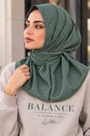 Yeşil Tonları Spor Tesettür Bone - Günlük ve Antrenman , Deniz ve Havuz Kullanımına Uygun Hazır Eşarp Bone- Athletic Hijab