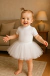 TÜTÜ ETEKBeyaz Kız Bebek Prenses Doğum Günü Tütü Etek