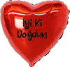 18 İNC KALP İYİKİ DOĞDUN FOLYO BALON