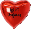 18 İNC KALP İYİKİ DOĞDUN FOLYO BALON