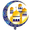18 İNC YUVARLAK RAMAZAN KUBBELİ HİLAL FİGÜRLÜ BEYAZ