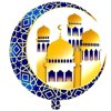 18 İNC YUVARLAK RAMAZAN KUBBELİ HİLAL FİGÜRLÜ BEYAZ