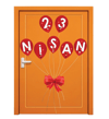 23 NİSAN KAPI SÜSÜ