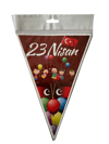23 NİSAN ÜÇGEN FLAMA