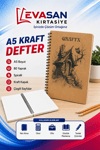 A5 KRAFT DEFTER 80 YP KARELİ PAKET:12 Lİ