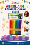 ABESLANG RENKLİ DİL ÇUBUĞU PK:50 Lİ