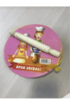 AHŞAP HAMUR+MERDANE SOFRASI 18 CM (KIZIMIN SOFRASI)+