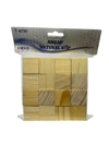 AHŞAP NATURAL KÜP 3 CM 16 LI KOD:EM-926