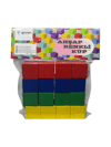AHŞAP RENKLİ KÜP 2,5 CM 16 LI KOD:EM-5074