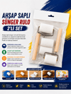 AHŞAP SAPLI SÜNGER RULO 2 Lİ SET