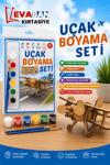 ALG-6013 UÇAK AHŞAP BOYAMA SETİ