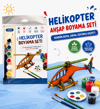 ALG-6018 HELİKOPTER AHŞAP BOYAMA SETİ