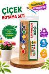 ALG ÇİÇEK MODEL AHŞAP BOYAMA SETİ 