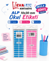 ALP RENKLİ 10X30 MM OKUL ETİKETİ 5 TABAKA PK:12 Lİ 