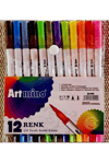 ART MİNO ÇİFT TARAFLI KEÇELİ KALEM 12Lİ