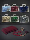 ASETAT ÇANTALI SET (YAZMA,TESBİH,ZİKİRMATİK)