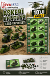 ASKERİ ARAÇLAR LEGO YAPIM SETİ PK:10 LU