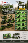 ASKERİ ARAÇLAR LEGO YAPIM SETİ PK:10 LU