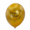 BASKILI BALON 100 LÜ 30 CM (MUTLU YILLAR-MERRY CHRISTMAS)
