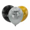BASKILI BALON 8 Lİ 45 CM (HAPPY NEW YEAR)