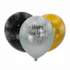 BASKILI BALON 8 Lİ 45 CM (HAPPY NEW YEAR)