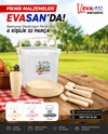 BEEHOME 6 KİŞİLİK DİKDÖRTGEN PİKNİK SETİ 32 PARÇA AK 519