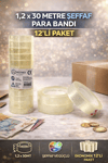 BEİMO 1,2 X 30 METRE ŞEFFAF PARA BANDI PK:12 Lİ