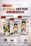 BEİMO 160 GR A5 ESKİZ DEFTERİ 25 YAPRAK