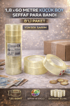 BEİMO 1,8 X 60 METRE ŞEFFAF PARA BANTI PK:8 Lİ