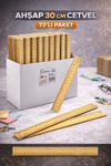 BEİMO 30 CM AHŞAP CETVEL PK:72 Lİ 