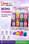 BEİMO BEİ-963 ÇİFT RENKLİ KOKULU HAMUR SİLGİ STAND:56 LI
