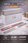 BEİMO METAL 30 CM CETVEL PK:12 Lİ